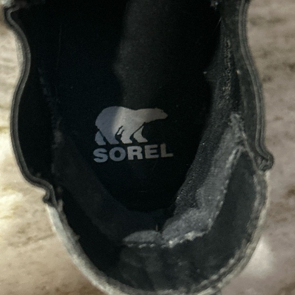 Sorel Lennox Chelsea Woman Waterproof  Gray Leather Ankle boots sz  9.5 Snow. - Picture 7 of 9